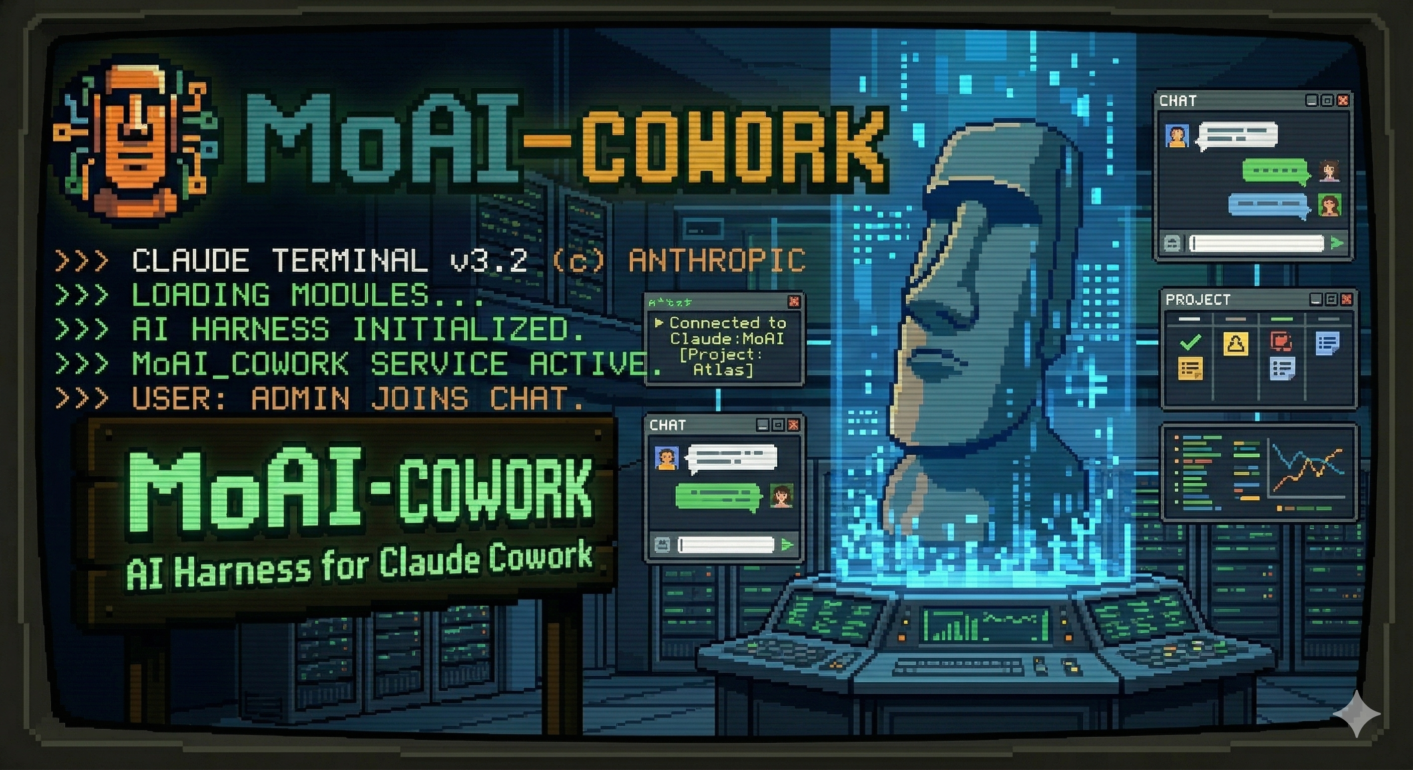 MoAI Cowork 터미널 로고